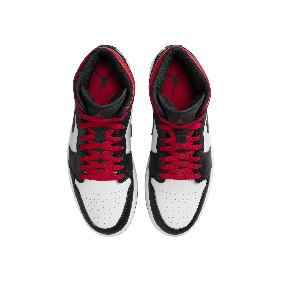 Air Jordan 1 Mid Gym Red Black Toe