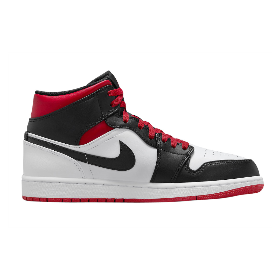 Air Jordan 1 Mid Gym Red Black Toe